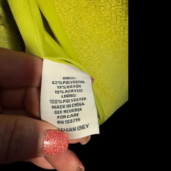 Nanette Lepore Double Breasted Citrine Blazer NWT Size 10 - Picture 9 of 10